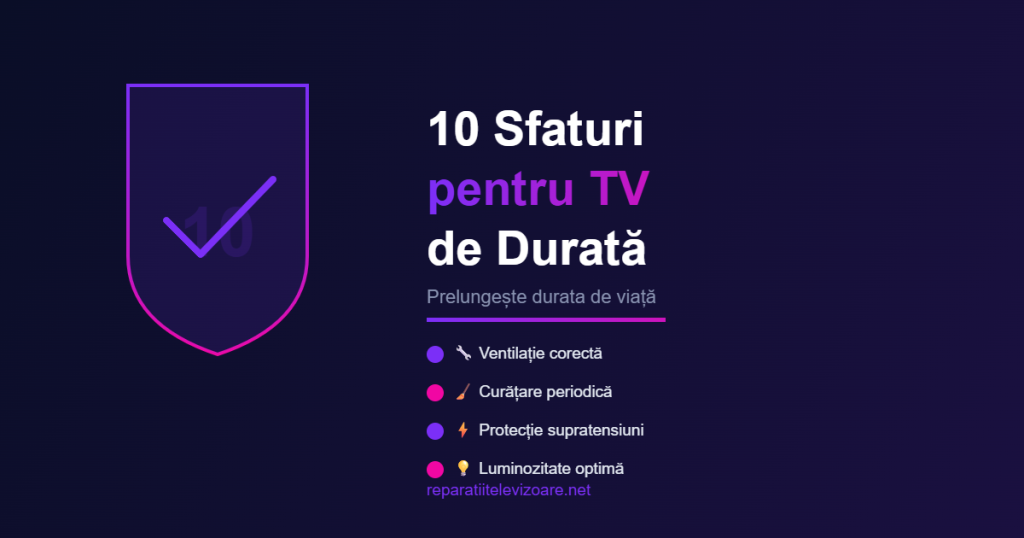 Sfaturi prelungire durata viata televizor