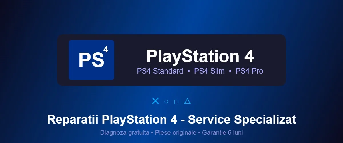 Consolă PlayStation 4 pregătită pentru reparație