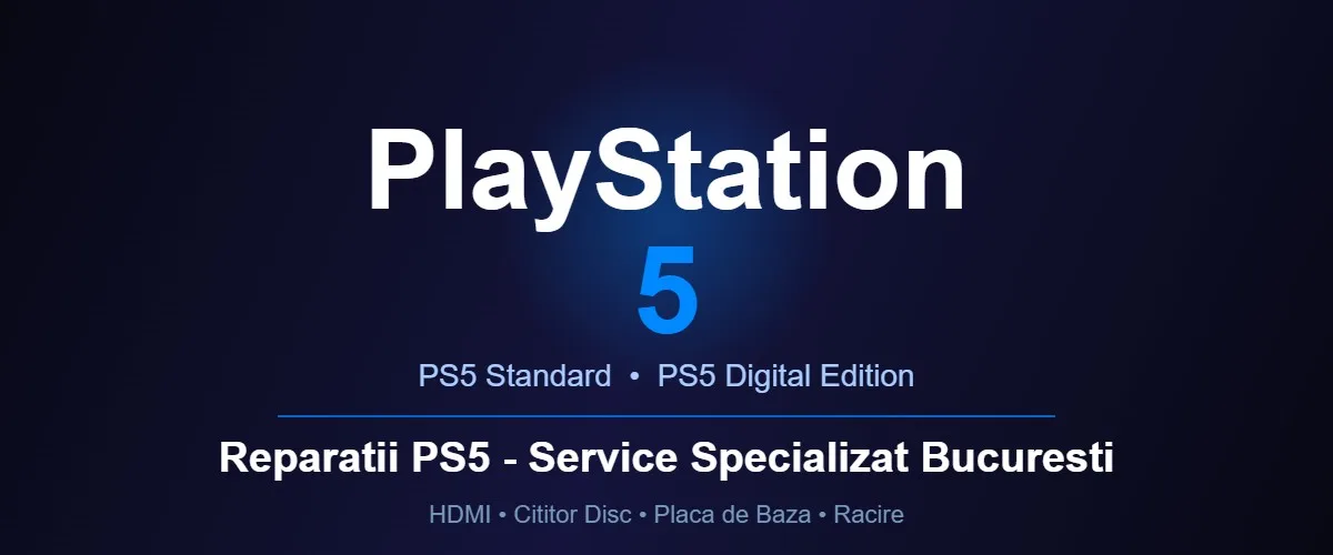 Consolă PlayStation 5 pregătită pentru reparație